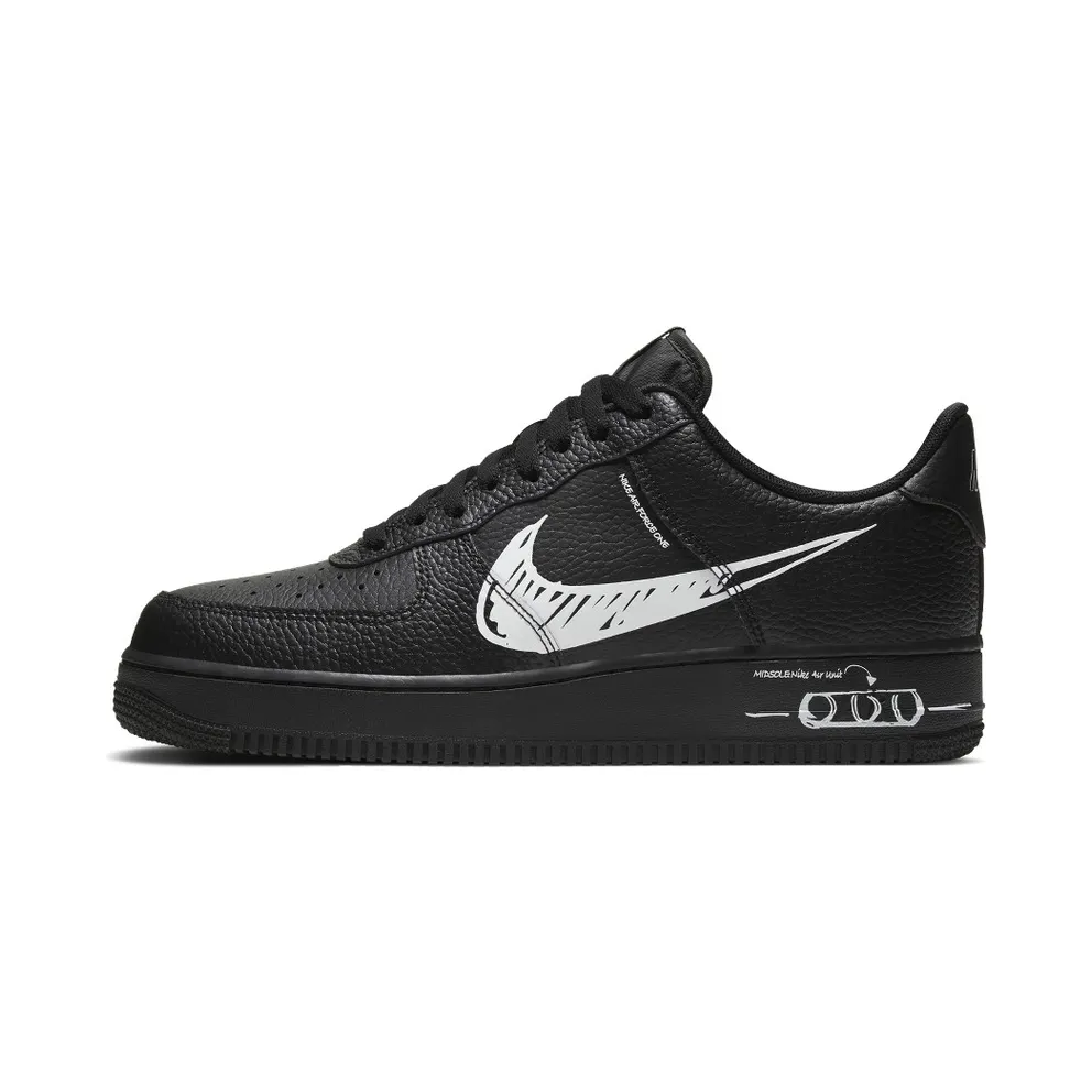 Nike Air Force 1 Low Sketch Black (2020) (CW7581-001)