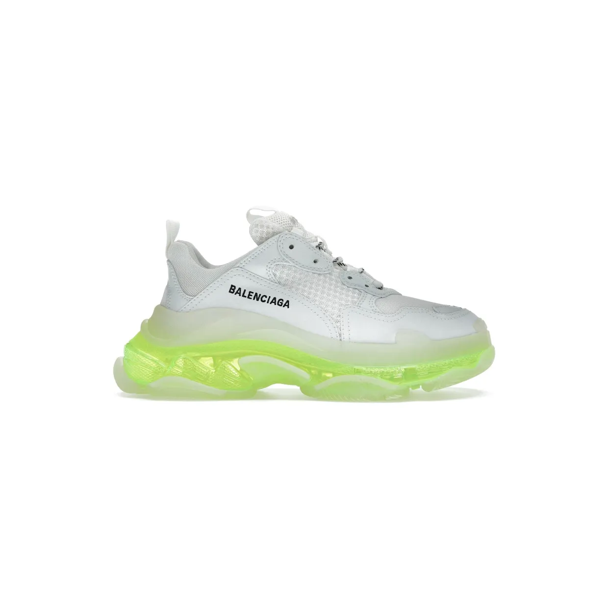 Balenciaga Triple S Clear Sole White Fluo Yellow