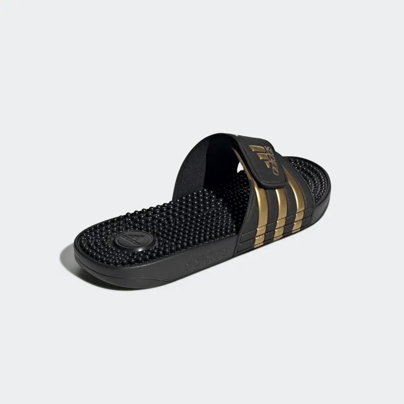 Adidas Adissage Slides Core Black / Gold Metallic / Core Black (EG6517)