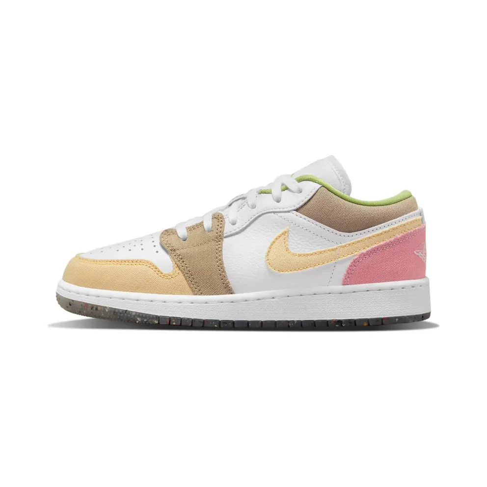 Air Jordan 1 Low GS Beige White Pink (2022 (DJ0341-100)