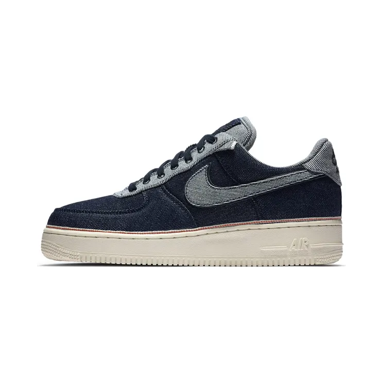 Nike Air Force 1 Low 3×1 Denim “Raw Indigo / Dark Obsidian / Total Orange” (905345-402)