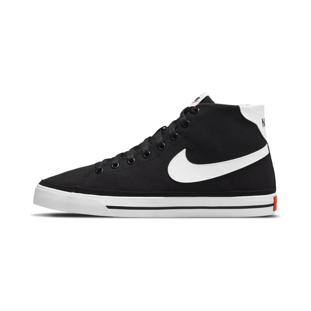Nike Court Legacy Canvas Mid “Black / Team Orange / White” (DD0161-001)