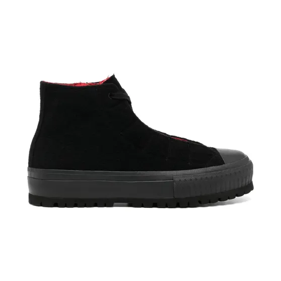 Yohji Yamamoto High-Top-Sneakers mit Schnürung “Black” (HOE02160)