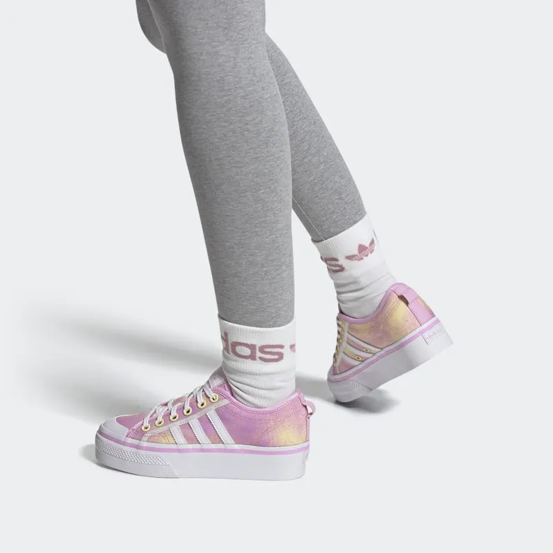 Adidas Nizza Platform Bliss Lilac / Cloud White / Almost Yellow (GY9476)