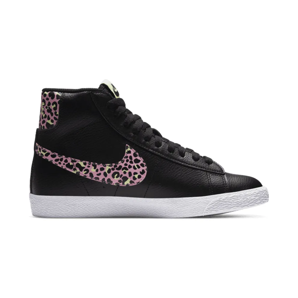 Nike Blazer Mid Black Pink Cheetah (GS) Black/Barely Volt-White-Pink Rise (DA4674-001)