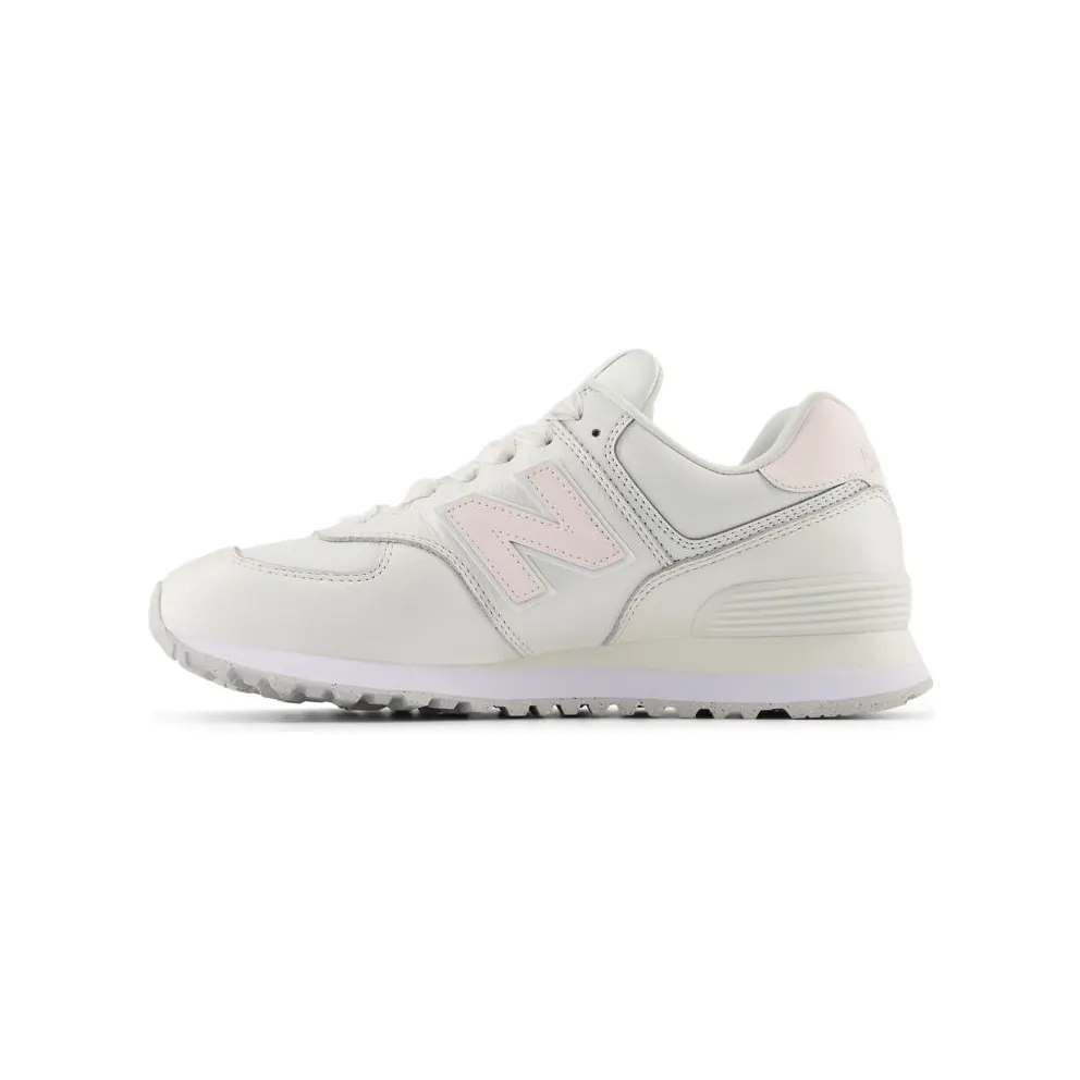 New Balance 574 Cream Leather Pink (WL574FJ2)