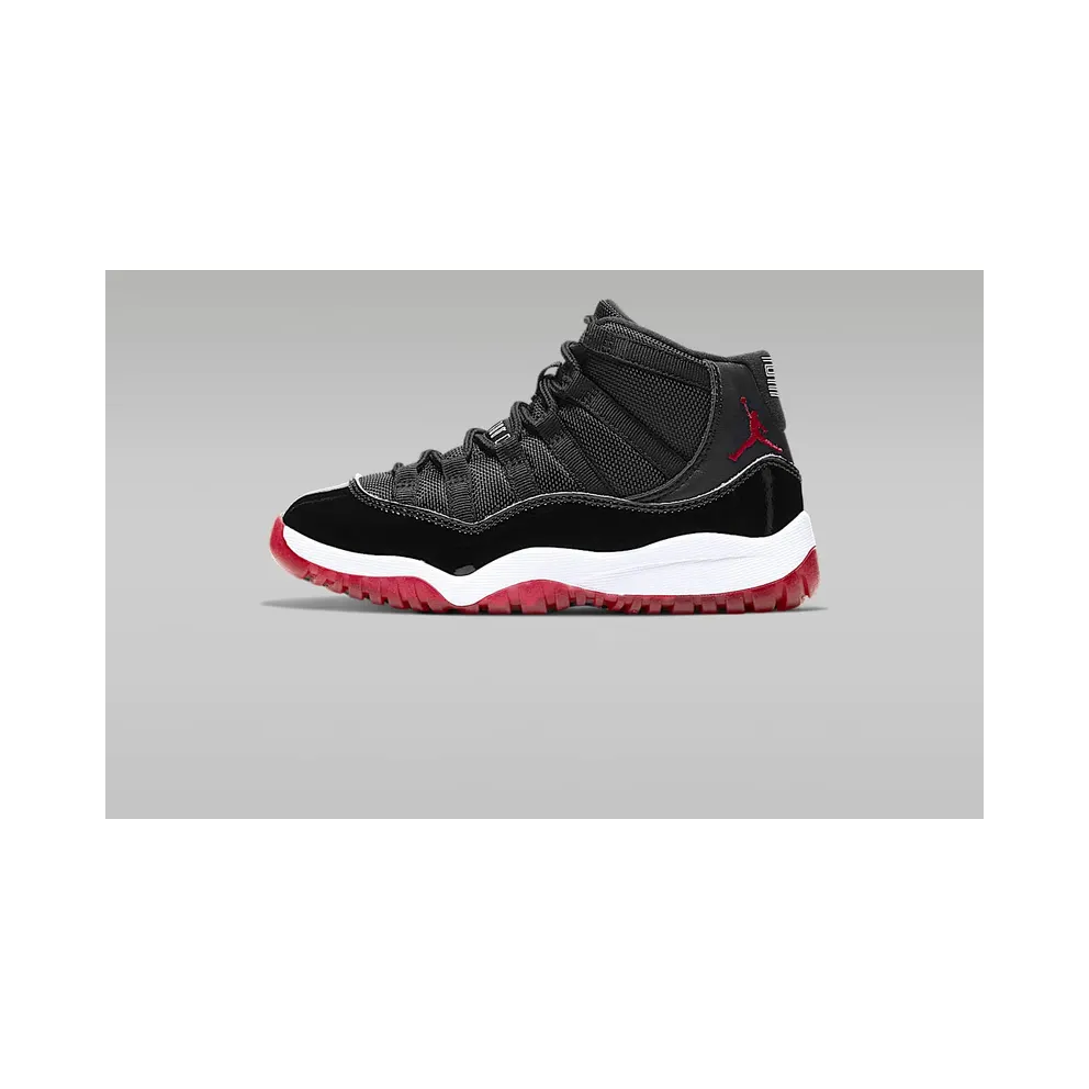 Jordan 11 Retro Playoffs Bred 2019 (PS) Black/White-Varsity Red (378039-061)