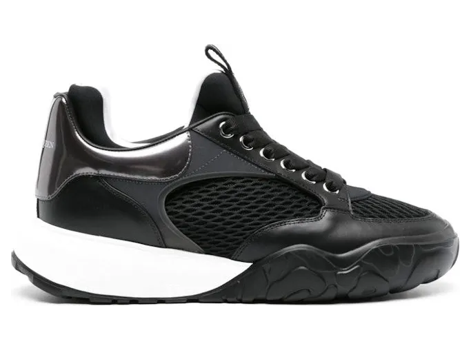 Alexander McQueen Court Black White Mesh (777226W4XI11015)