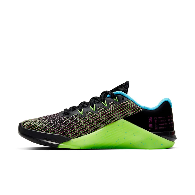 Nike Metcon 5 AMP Black (W) Black/Green Strike-Blue Fury-Fire Pink (CD3398-063)