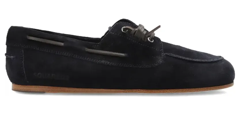 DSQUARED2 Segelschuhe aus Wildleder “Blue” (LUW000801503520)