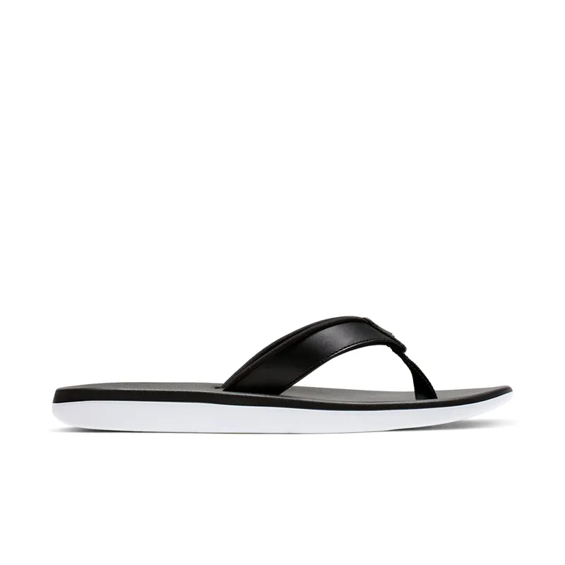Nike Bella Kai Thong Sandal Black Metallic Silver White (AO3622-002)