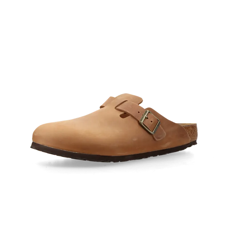 Birkenstock Boston Natural Leather Oiled “Cognac” – 1028179