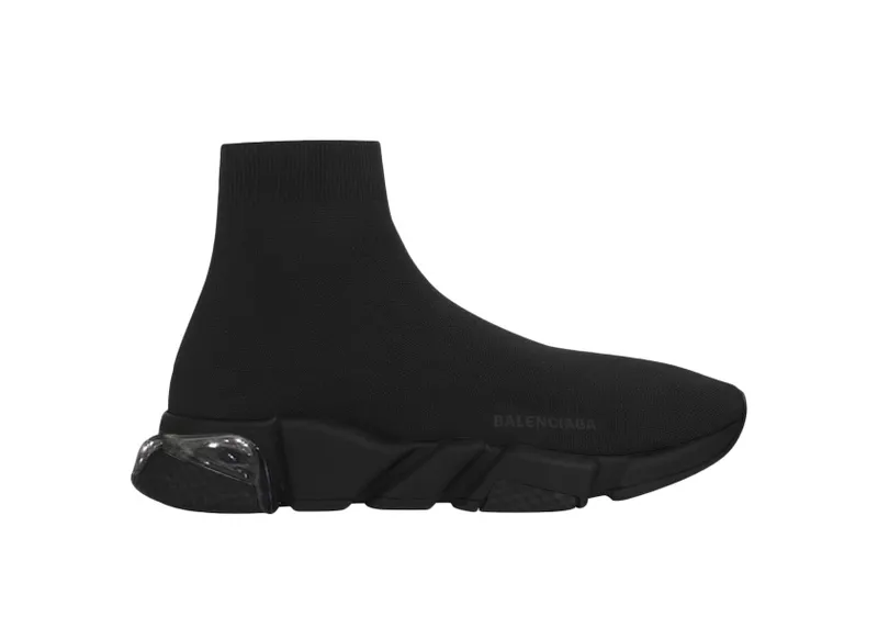 Balenciaga Speed Clear Sole Black (607544W2DBL1000)