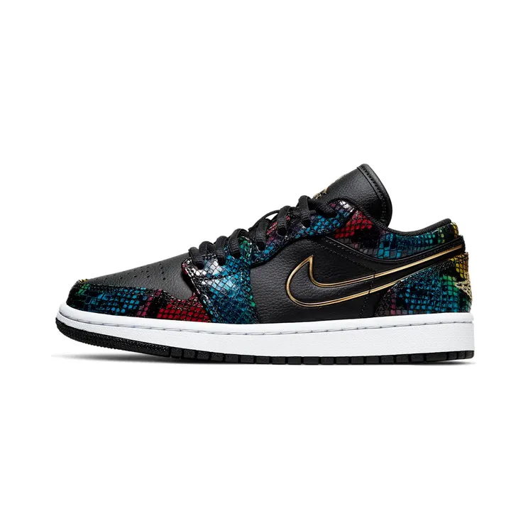 Air Jordan 1 Low Multicolor Snakeskin (CW5580-001)