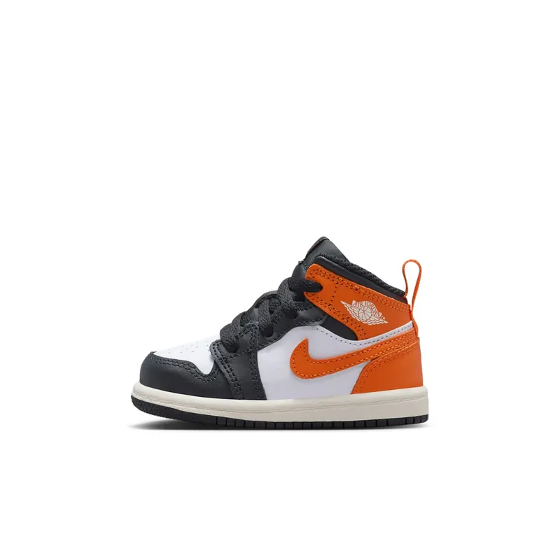 Jordan 1 Mid Black Toe Starfish (DQ8425-801)