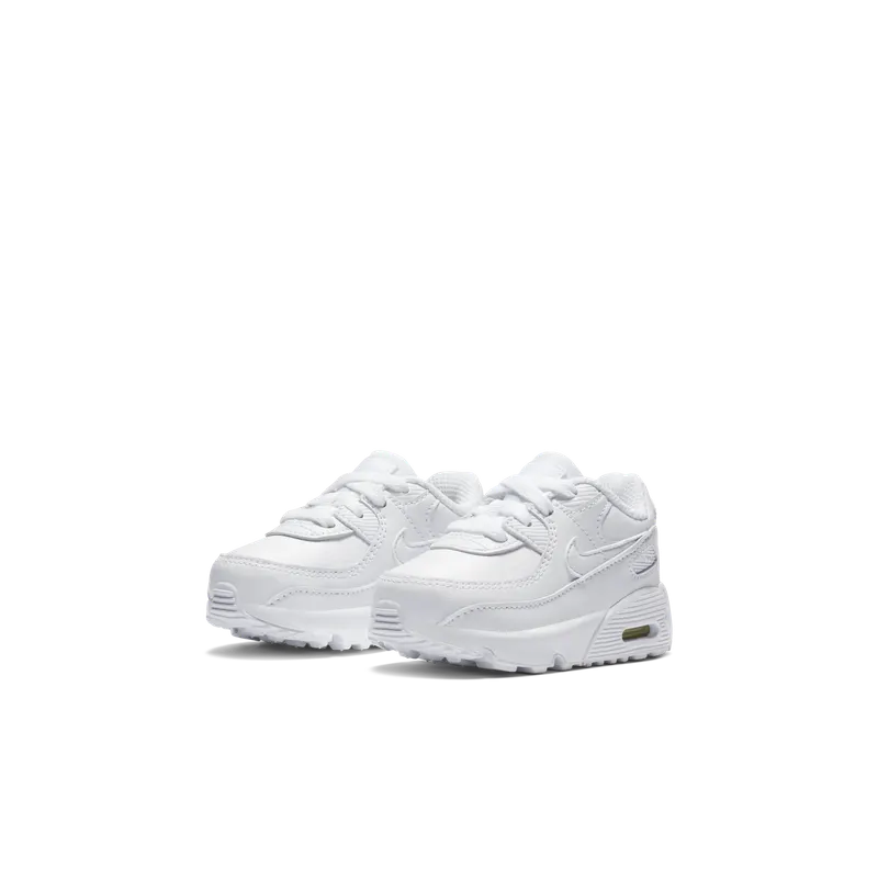 Nike Air Max 90 Leather Triple White (TD) White/Metallic Silver-White-White (CD6868-100)
