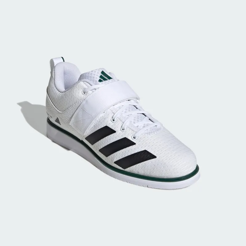Adidas Powerlift 5 Weightlifting Cloud White / Core Black / Collegiate Green (IH8236)