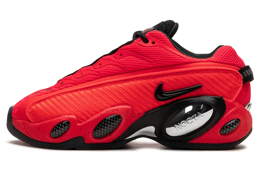 Nike x NOCTA sneaker “Bright Crimson/Black/Black/Chrome” (DM0879-600)