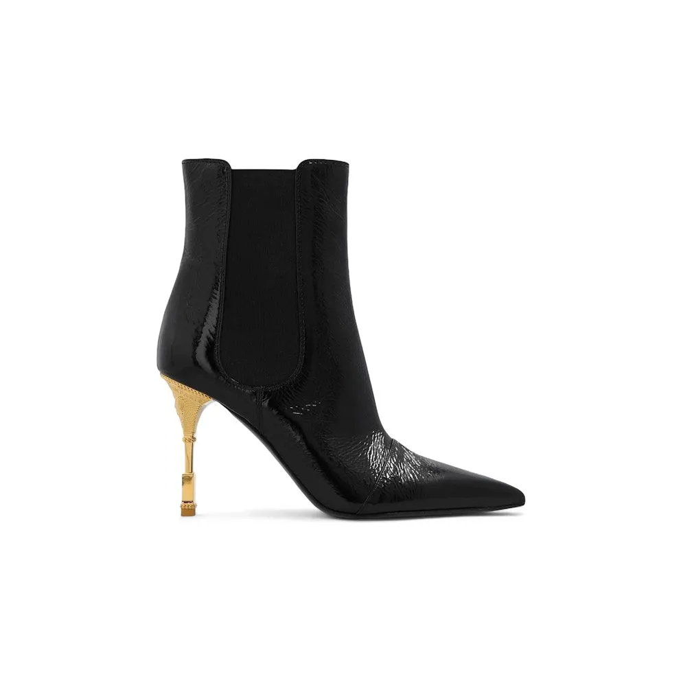 Balmain Moneta Leather Ankle Boots Black (BN1TA807LSHK0PA)
