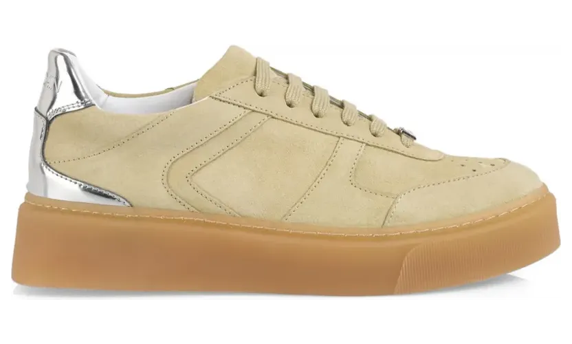 MARCCAIN Sneakers met geperforeerde vlakken – Beige (ASSH05L06)