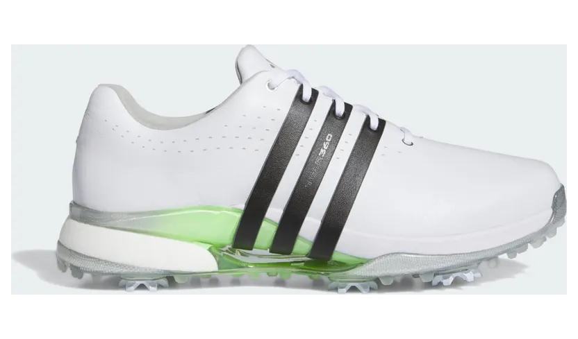 adidas Tour360 24 Wide Golf Cloud White Core Black Green Spark (IF0247)