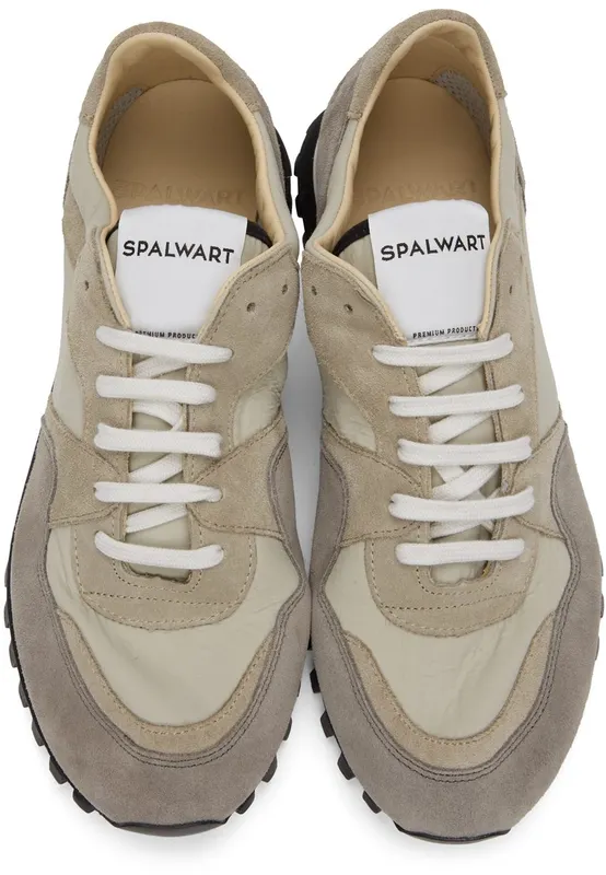 Spalwart Beige & Grey Marathon Trail Low Sneakers (9703970 0025)