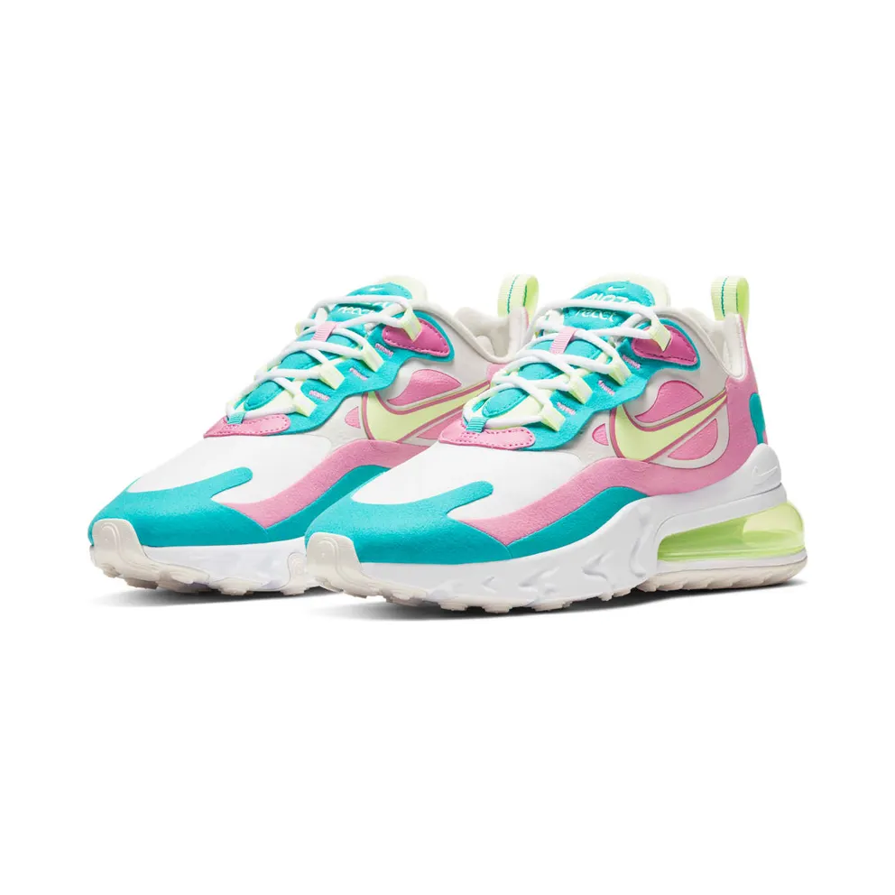 Nike Air Max 270 React Pastel (W) White/Barely Volt/Platinum Tint (CW7015-100)