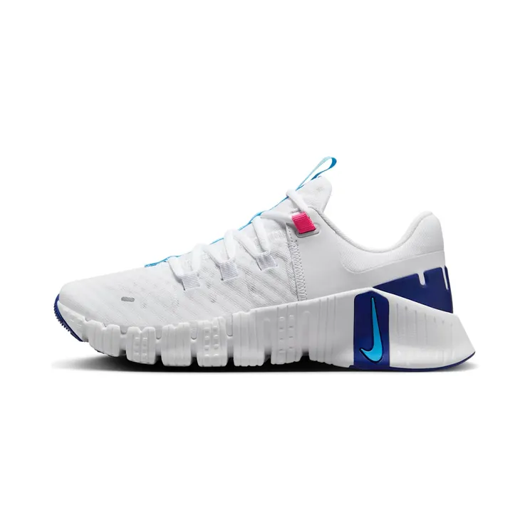 Nike FREE METCON 5 “White / Fierce Pink / Deep Royal Blue / Aquarius Blue” (DV3950-103)