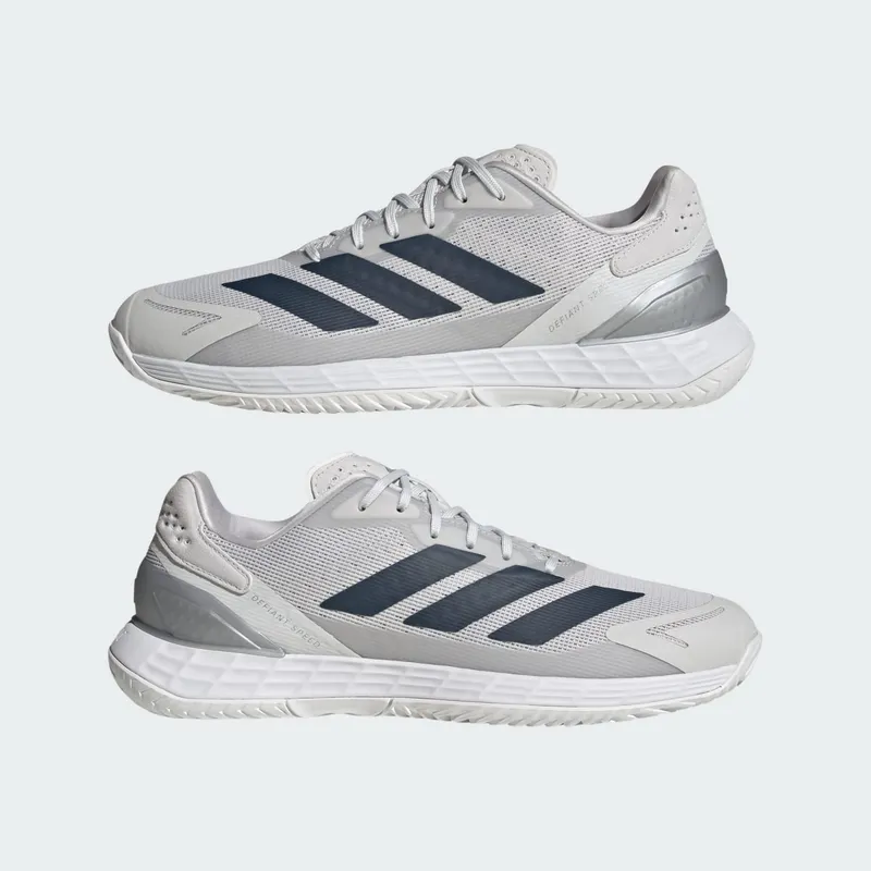 Adidas Defiant Speed 2 Tennis Shoes Dash Grey / Aurora Ink / Tech Grey Metallic (KK4395)