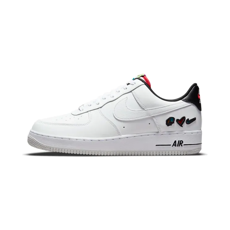 Nike Air Force 1 Peace, Love, Swoosh “White / University Red / University Gold” (DM8148-100)