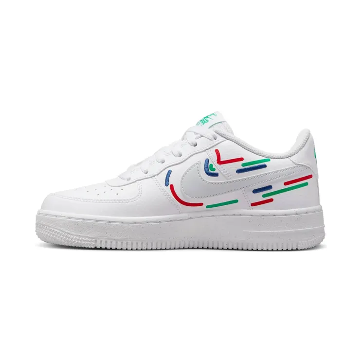 Nike Air Force 1 Low Impact Next Nature Maker White Red Blue Green (FD0532-100)