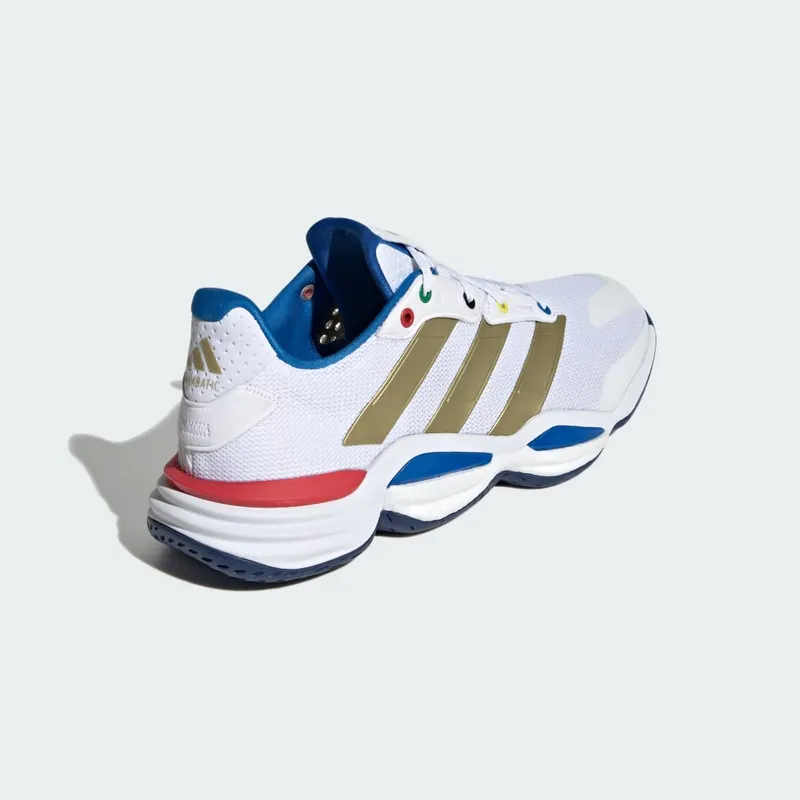 Adidas Stabil 16 Indoor Cloud White / Gold Metallic / Dark Blue (JP5770)