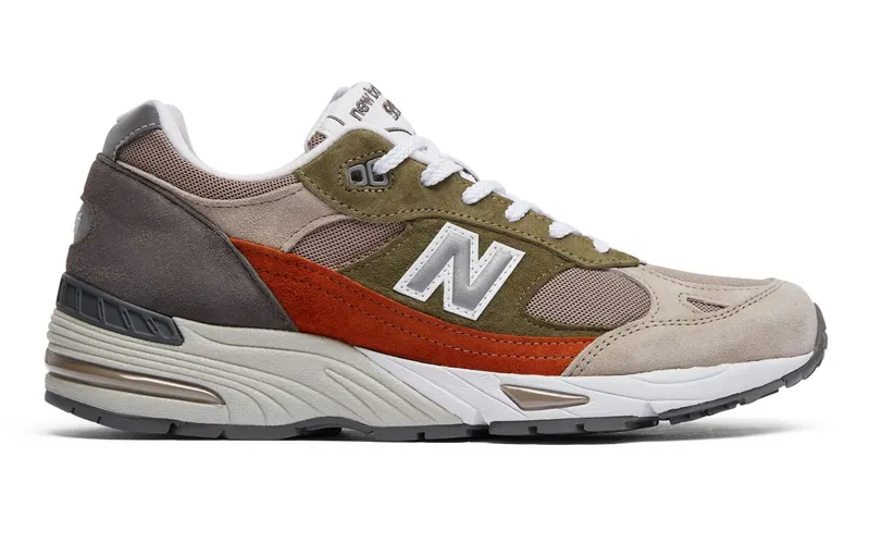 New Balance 991 Nu Block Tan Grey/Olive-Tan (M991NGO)