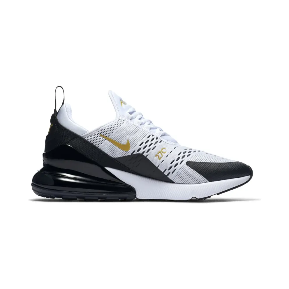 Nike Air Max 270 White Metallic Gold Black White/Metallic Gold-Black (AV7892-100)