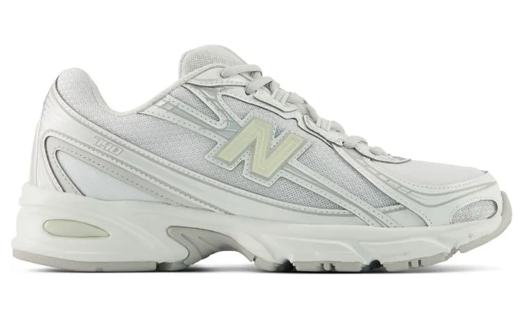 New Balance 740 White Silver Metallic Light Green