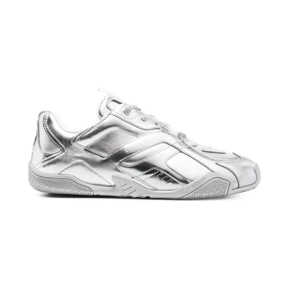 Versace with metallic-effect and logo-print – Silver (10178781A14374)