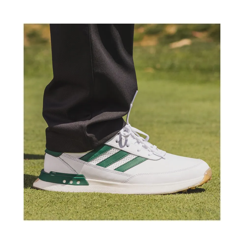 adidas S2G Spikeless Leather 24 Golf Cloud White Collegiate Green Gum (IF0299)