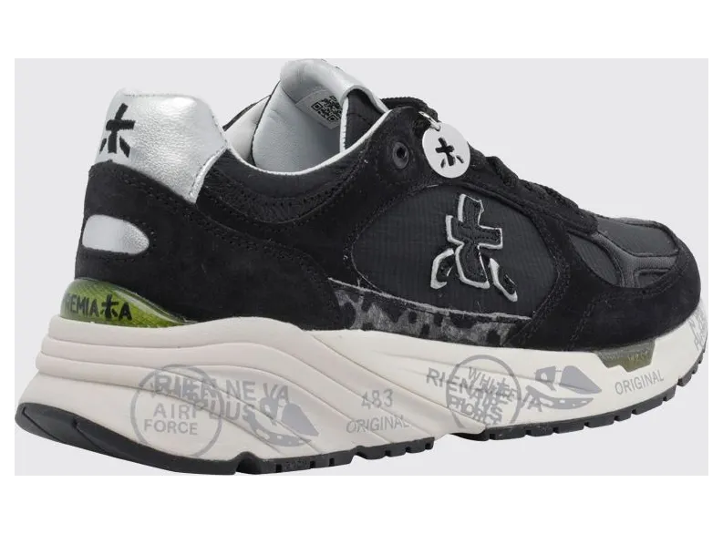 Premiata Mased Suede and Nylon Sneakers Black (MASED8114) (2)
