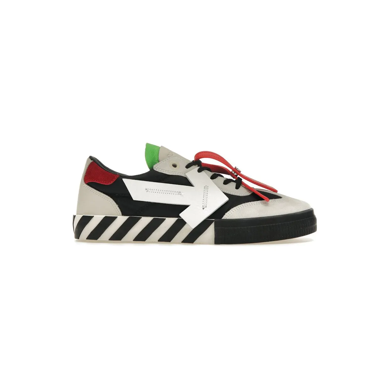 OFF-WHITE Floating Arrow Vulcanized Low Black Green Red (OMIA232S23LEA0010301) (2)