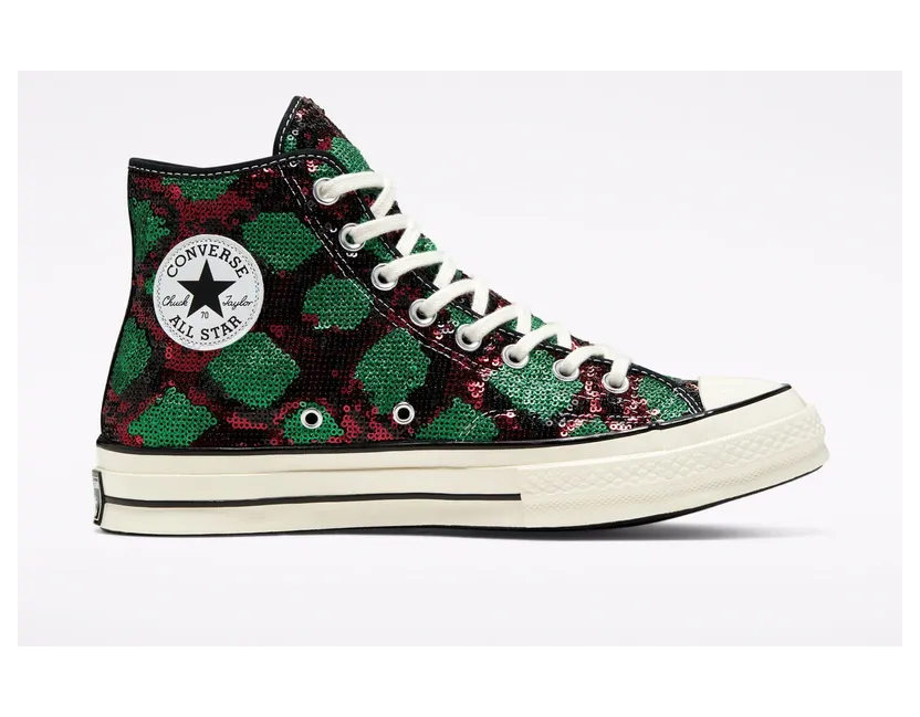Converse Chuck 70 High ‘Snake Pattern – Red Green’ Red/Green/Egret (166561C)