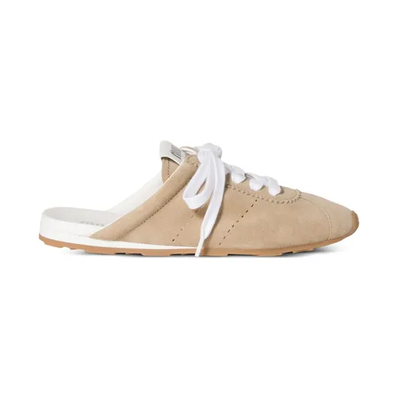 Miu Plume Mules aus Wildleder – Nude (5E467EF005054)