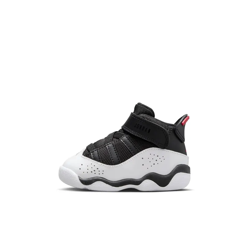 AIR Jordan RETRO 6 RINGS TD “Black White University Red” (323420-067)