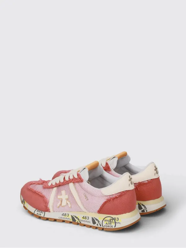 Premiata Lucy Suede and Nylon Sneakers Pink (LUCYD8137) (2)