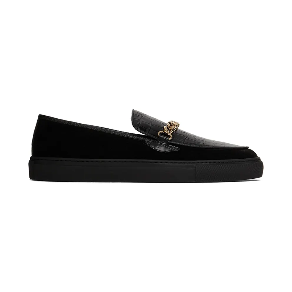 Human Recreational Services Black El Dorado Low-Top Sneakers (UI20GF0300X1C1)