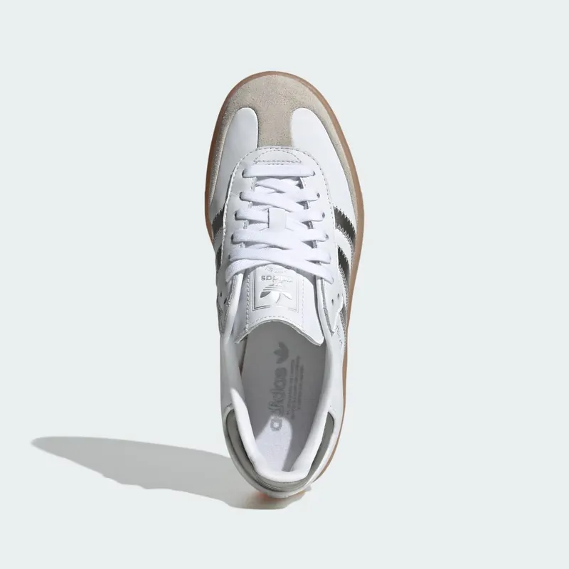 Adidas Sambae Cloud White / Silver Metallic / Gum (JS3943)