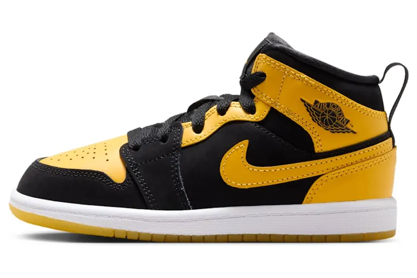 Jordan 1 Mid PS “Black Varsity Maize White” (HJ5942-071)