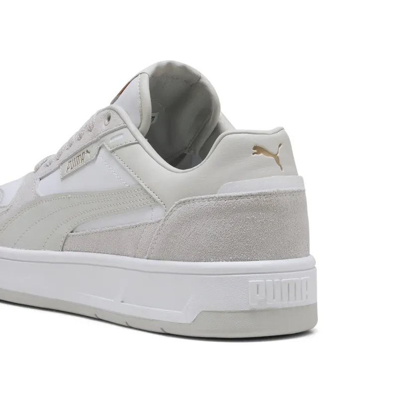 Puma Court Classic Suede “Puma White / Glacial Gray / Puma Gold” (400215_02)
