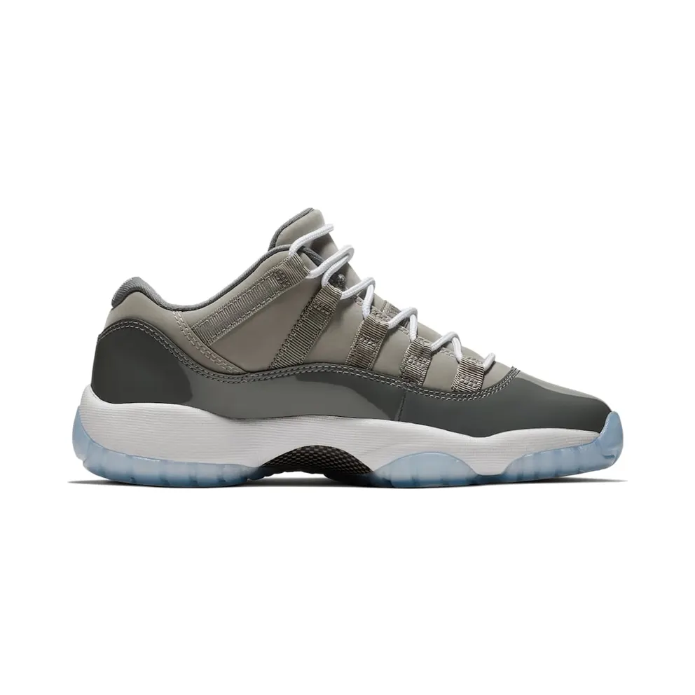 Jordan 11 Retro Low Cool Grey (GS) Medium Grey/White-Gunsmoke (528896-003)