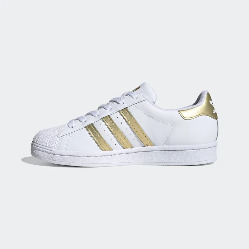 Adidas Superstar Cloud White / Gold Metallic / Cloud White (FX7483)