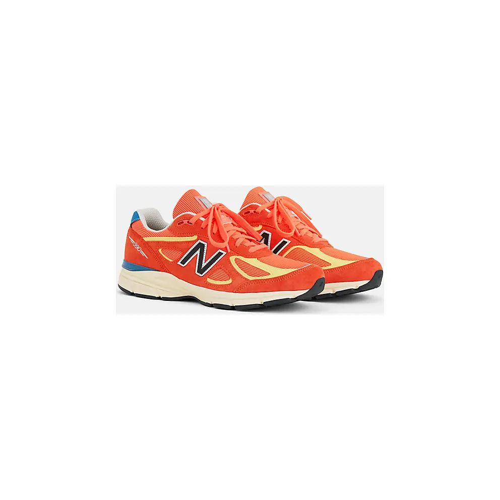 New Balance 990v4 – “Urgent Red / Maize / Afterglow” (U99076B)